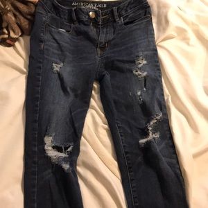 American eagle ripped jeans